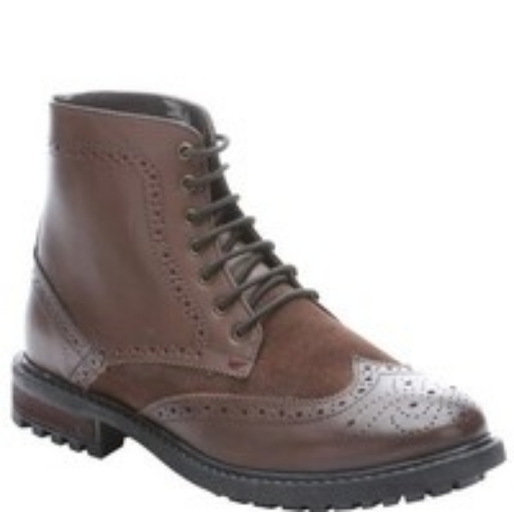 Ben Sherman Sarge Wingtip Leather Ankle Boots